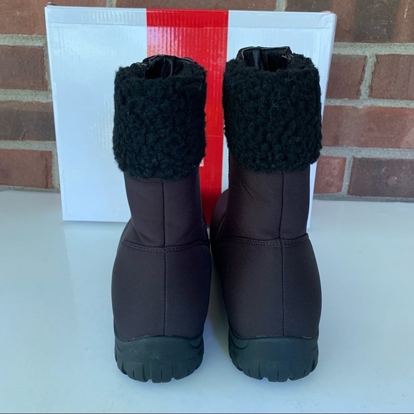 Propet Women’s Dani Black Faux Fur Ankle Winter & Snow Boots US 7 M NEW - Picture 7 of 8